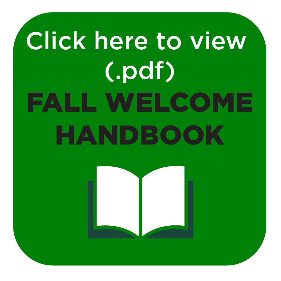 fall welcome handbook