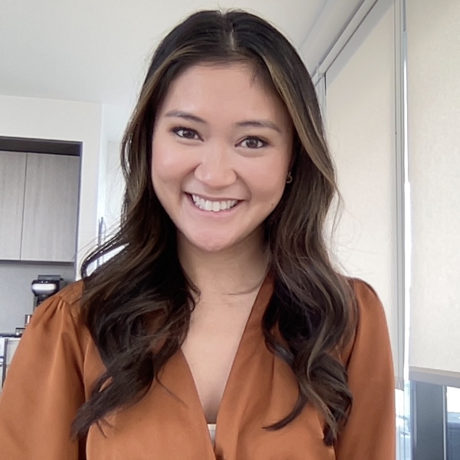 Asian female smiling