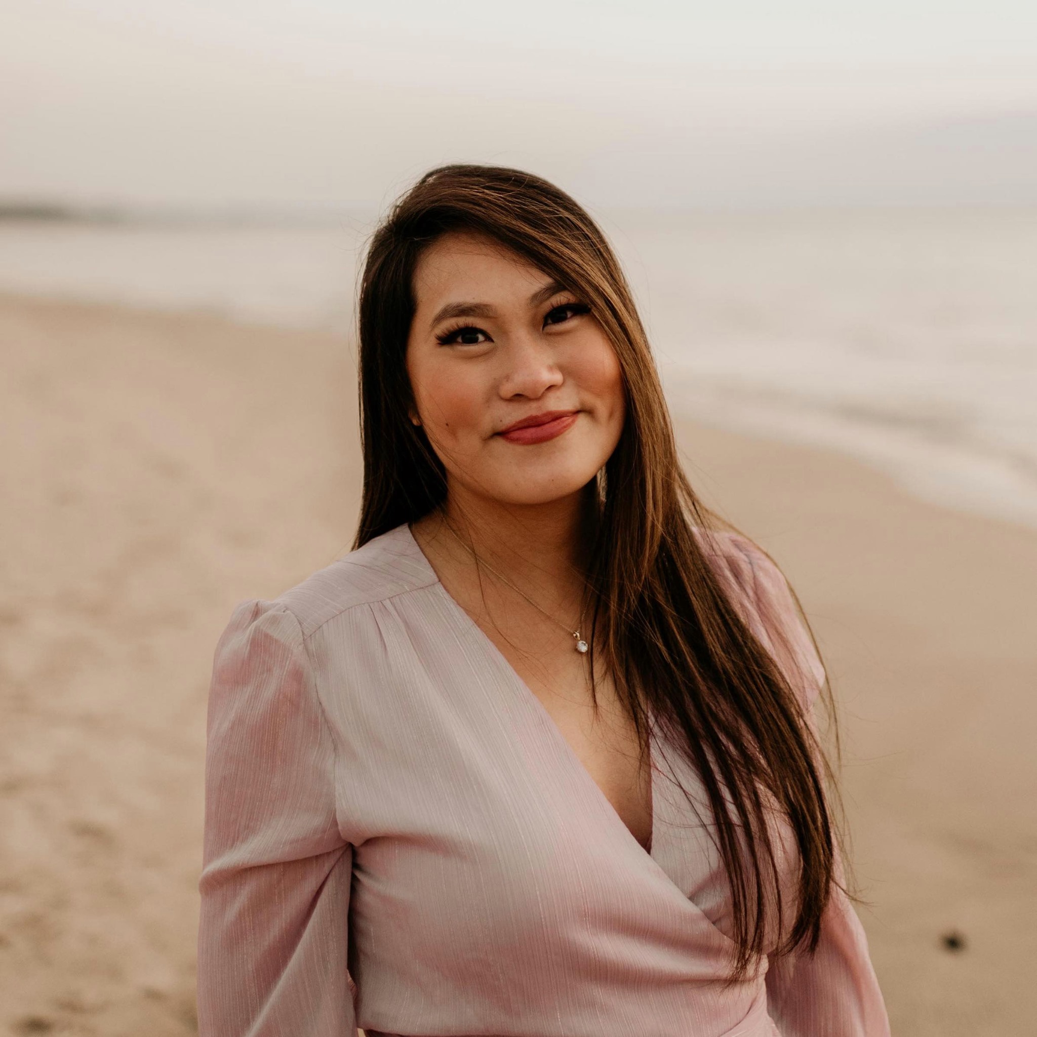 Asian female smiling