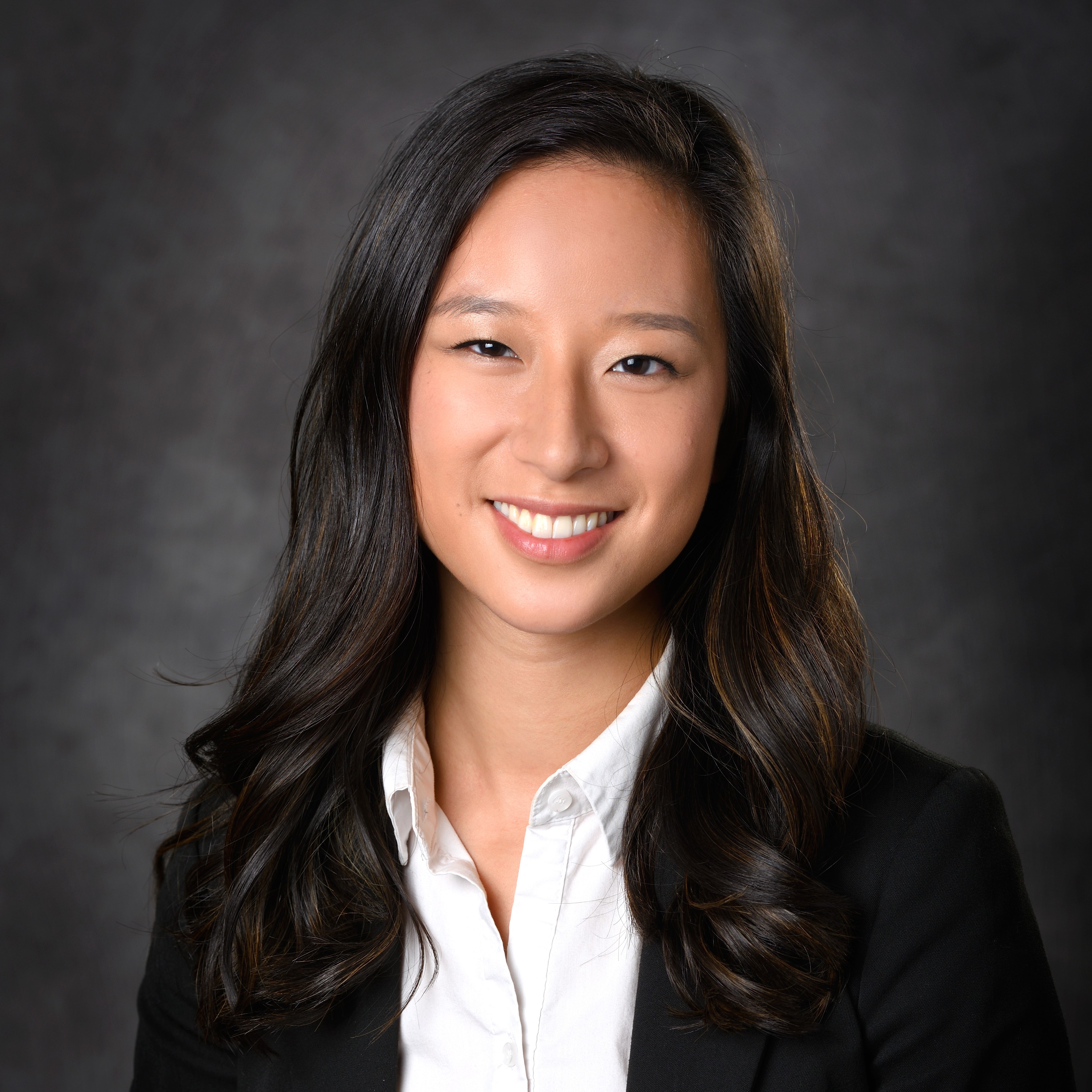 Asian female smiling