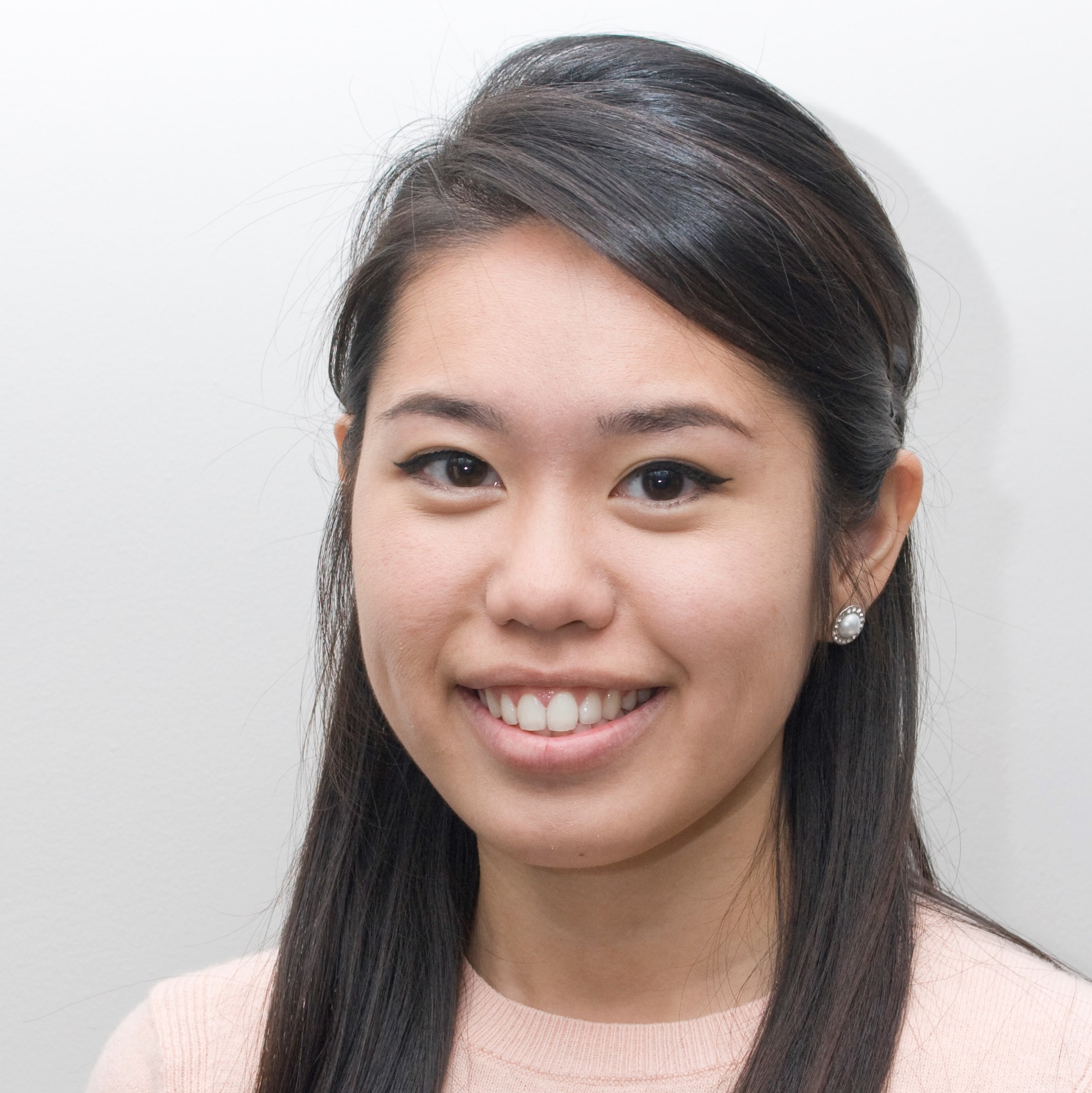 Asian female smiling