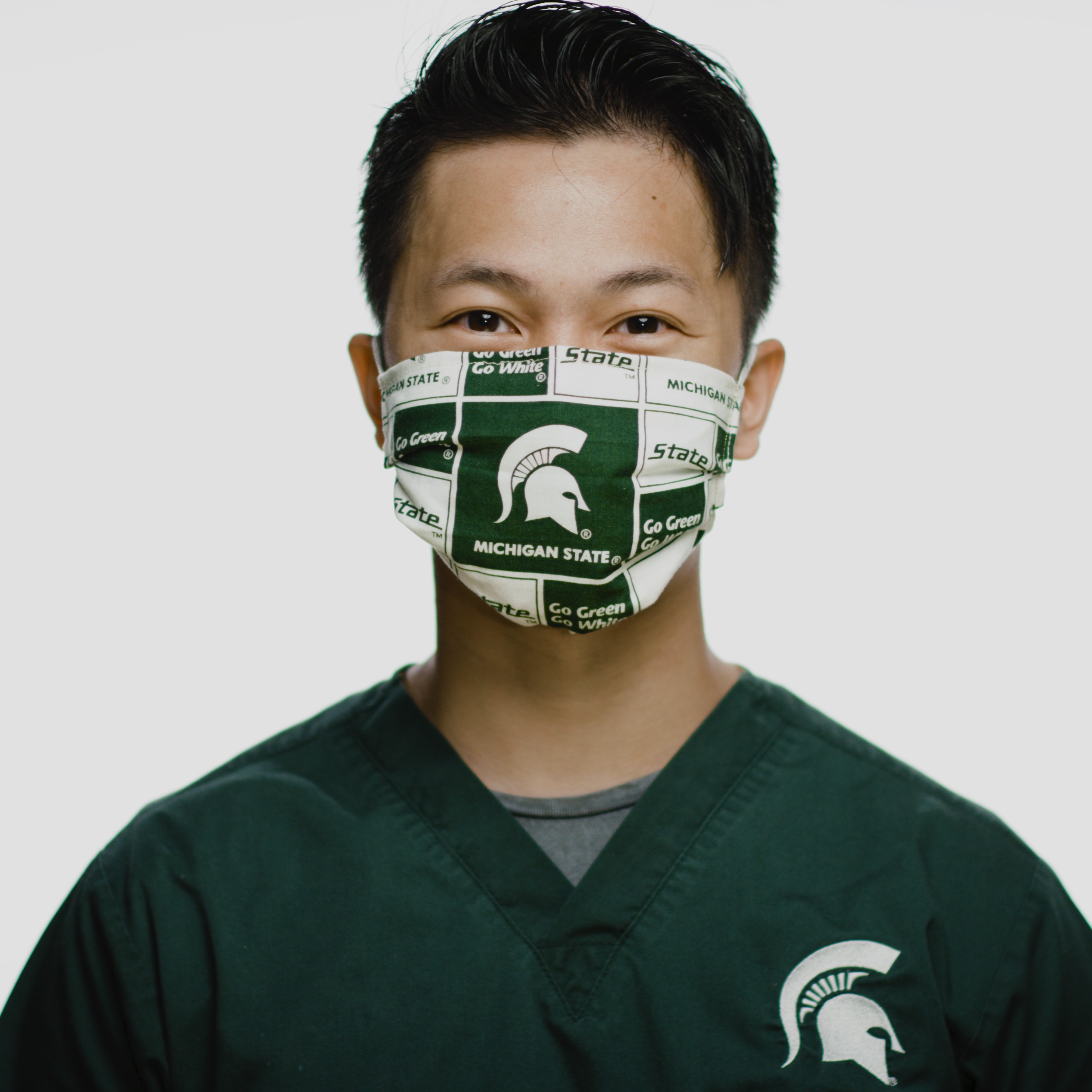 Asian male smiling